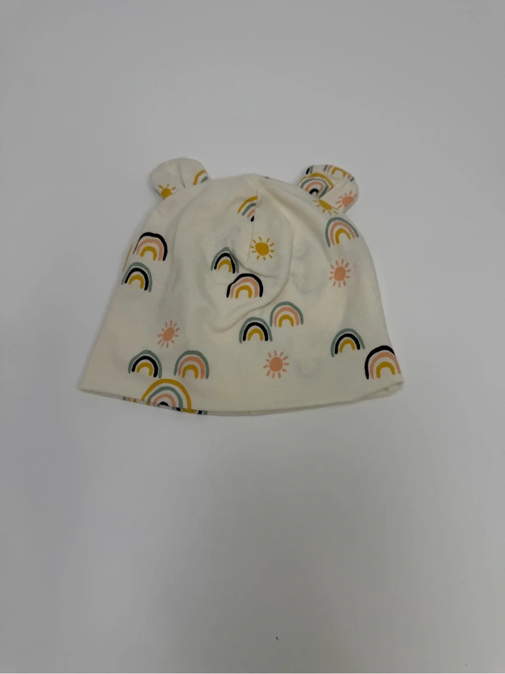 Tea Collection Baby Bear All Sunshine & Rainbows Hat Size 0-3 Months